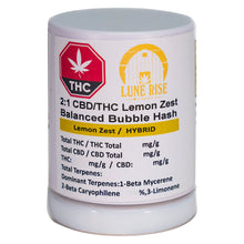 Load image into Gallery viewer, 2:1 CBD/THC Lemon Zest Balanced Bubble Hash-02