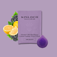 Load image into Gallery viewer, Elevate™- CBD Blackberry Lemon Gummy Drop-02