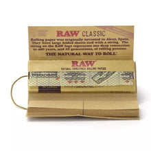 Load image into Gallery viewer, Classic Natural Unrefined Hemp Rolling Papers w/Tips-01