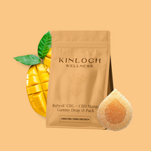 Charger l'image dans la galerie, Refresh™- CBG + CBD Mango Gummy Drop-01
