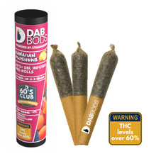 Load image into Gallery viewer, Dab Bods Hawaiian Plusher 60's+ Dbl Infused Pre-Rolls-01