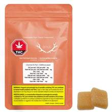 Load image into Gallery viewer, Real Fruit Peach 5:1 CBD:THC Gummies-03
