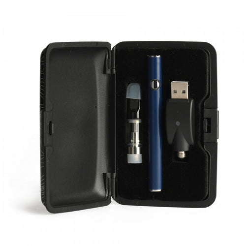 Vape Pen w/Case & Charger (510 Thread Compatible) - Silver-01
