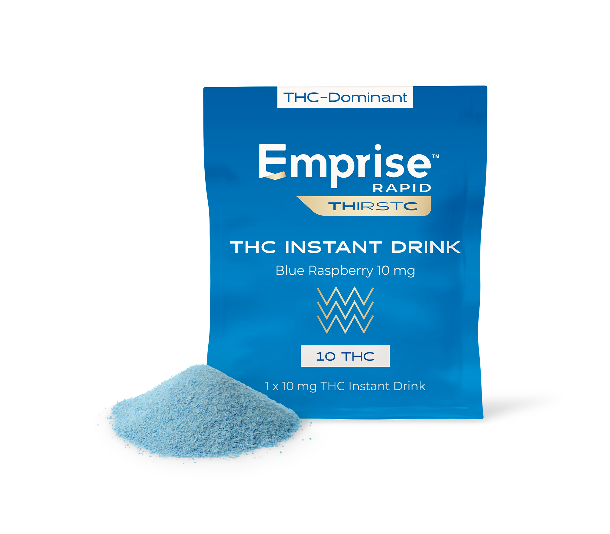 Blue Raspberry 10mg THC Instant Drink-01