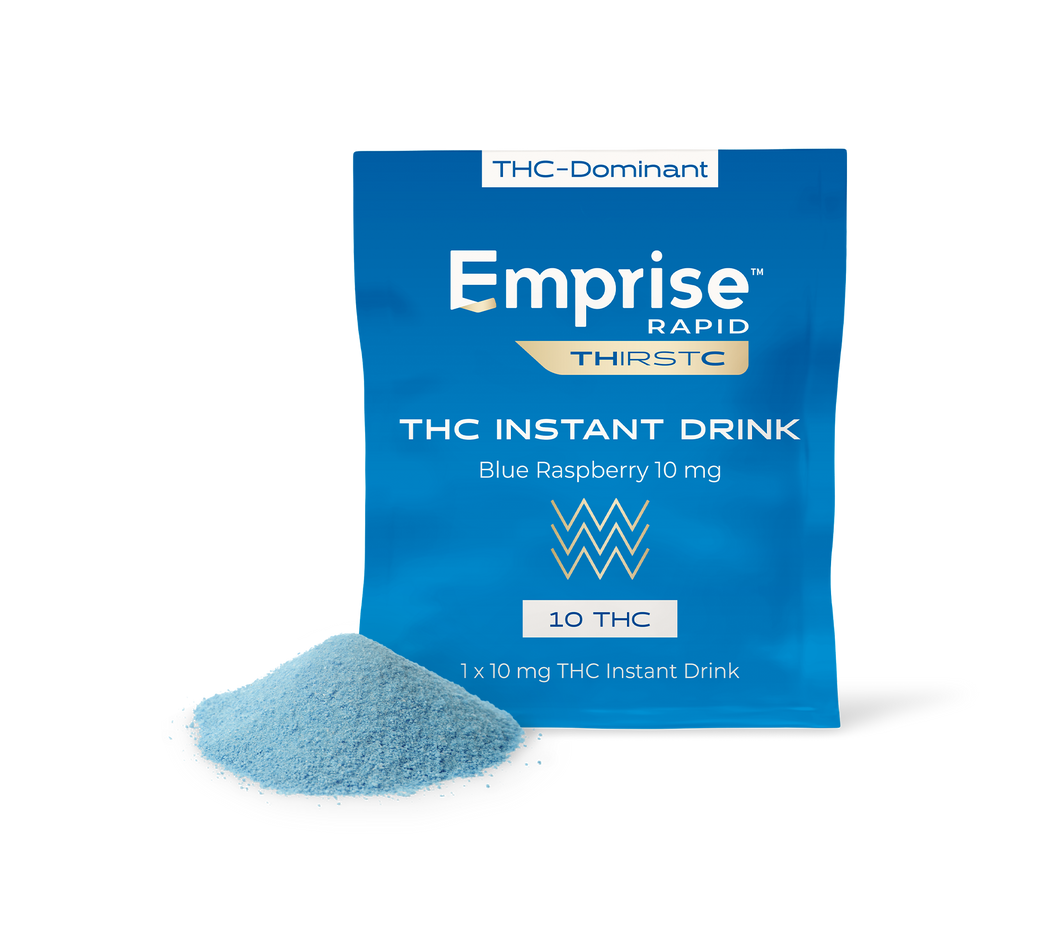 Blue Raspberry 10mg THC Instant Drink-01