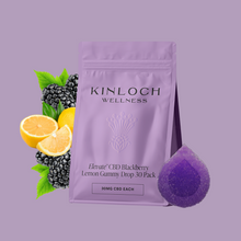 Load image into Gallery viewer, Elevate™- CBD Blackberry Lemon Gummy Drop-01
