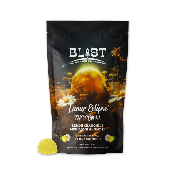 Lunar Eclipse Live Rosin Gummy 1:1 (CBN:THC) Chew-01