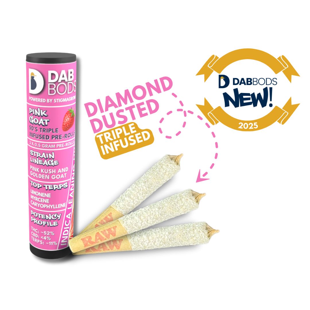 Pink GOAT 50’s+ Triple Infused Pre-Rolls-01